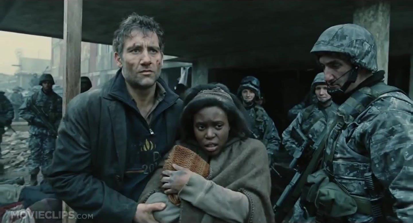 Clive Owen in "Children of Men."