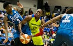 Karima Christmas-Kelly, seen here in 2017 while with Dallas playing the Lynx.
