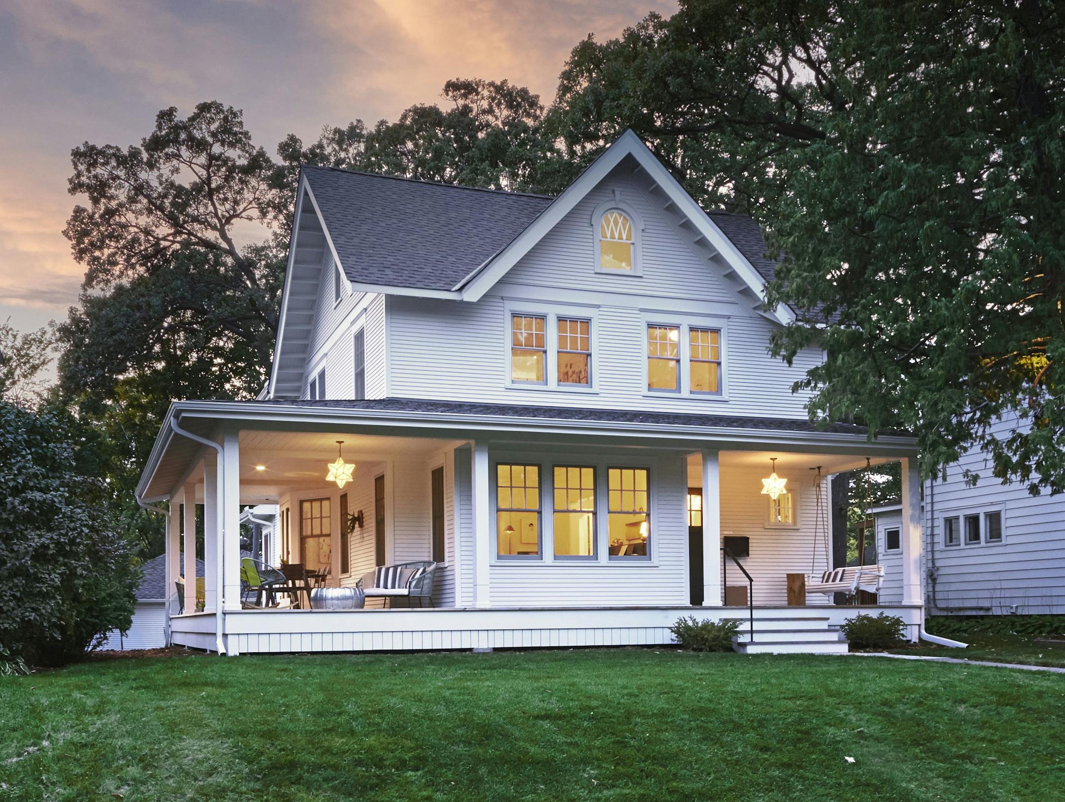 Old awkward additions were removed and new spaces created to revitalize this older S. Mpls. farmhouse style home, by Rehkamp Larson Architects. Credit Kim Cornelison