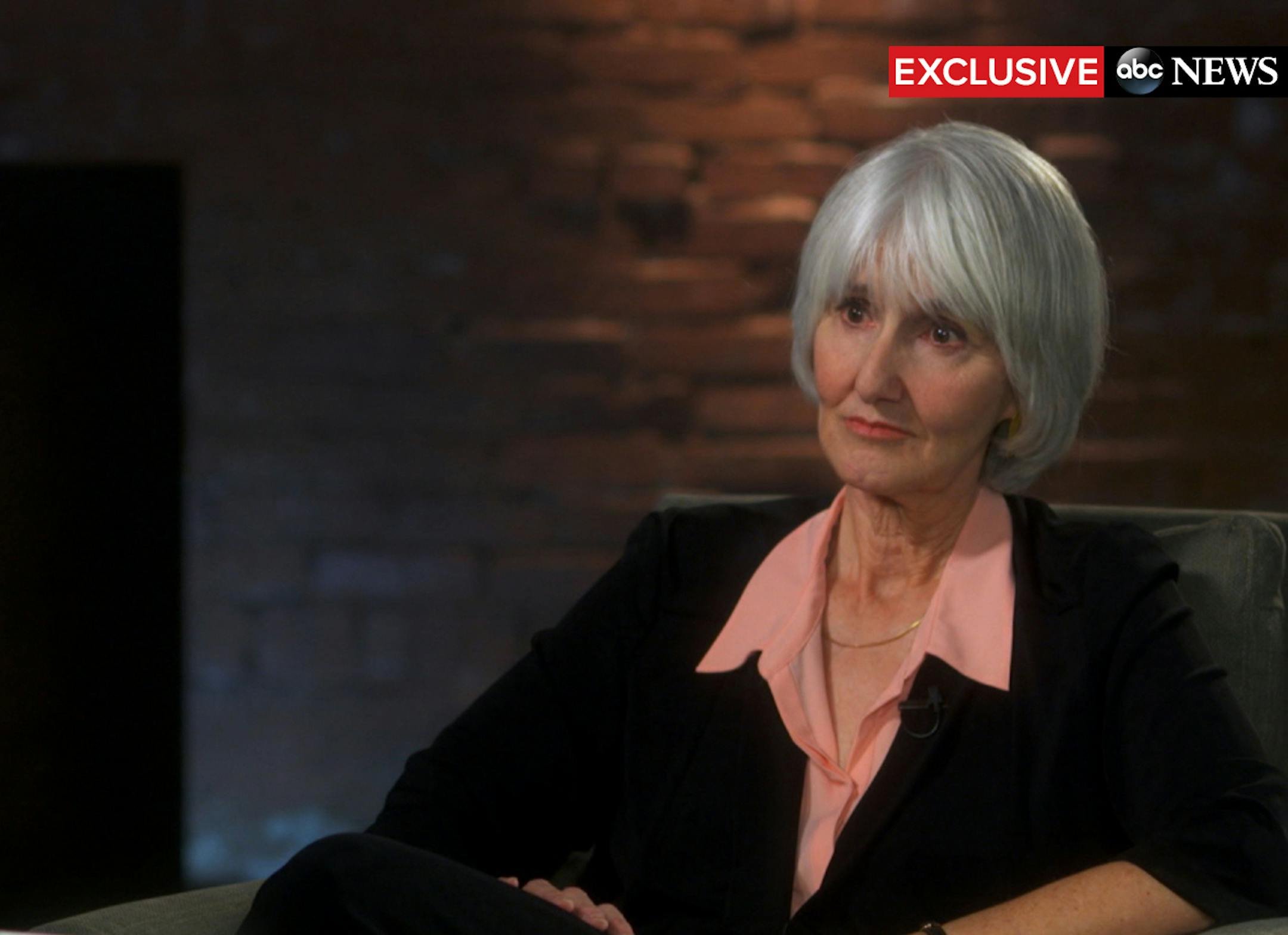 In this undated image provided by ABC News, television anchor Diane Sawyer, left, interviews Sue Klebold, right, the mother of Columbine High School shooter Dylan Klebold on "20/20," in Denver. The special edition exclusive interview aired Friday, Feb. 12, 2016. (ABC News via AP)