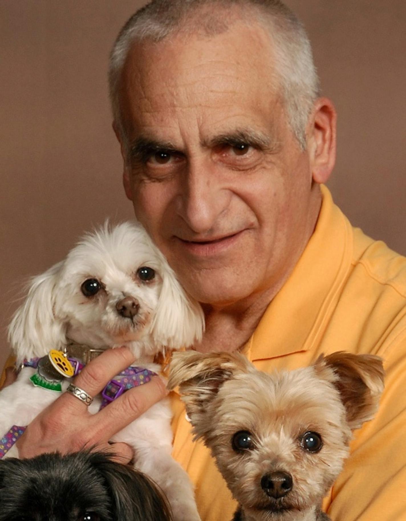 Gary Mazzone and his dogs