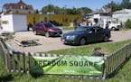 The Freedom Square dedication took place along West Broadway Avenue on Friday. ] Isaac Hale &#x2022; isaac.hale@startribune.com Freedom Square was ded