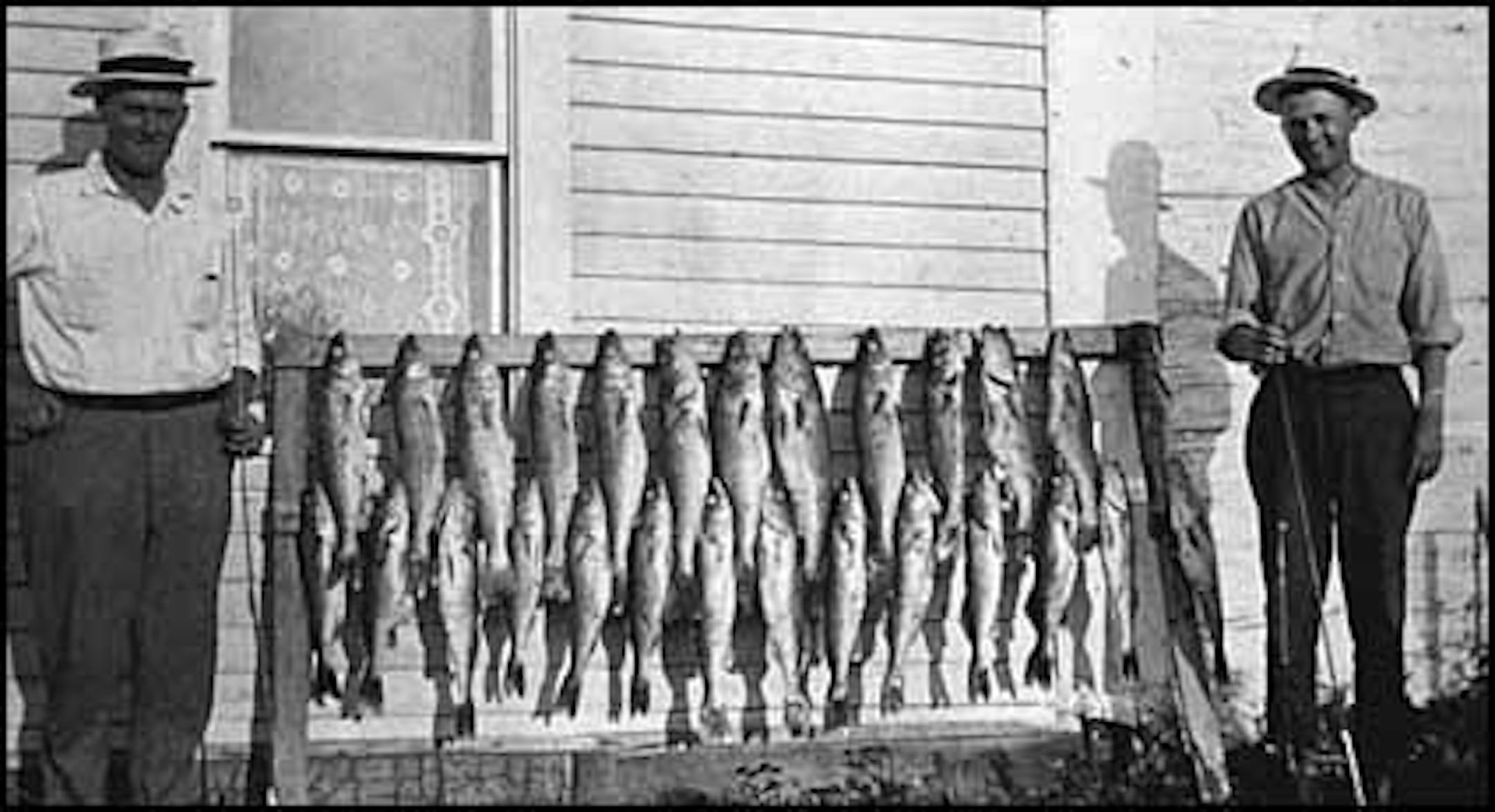 Quite a catch: Whitefish Lake, Crow Wing County, 1917.