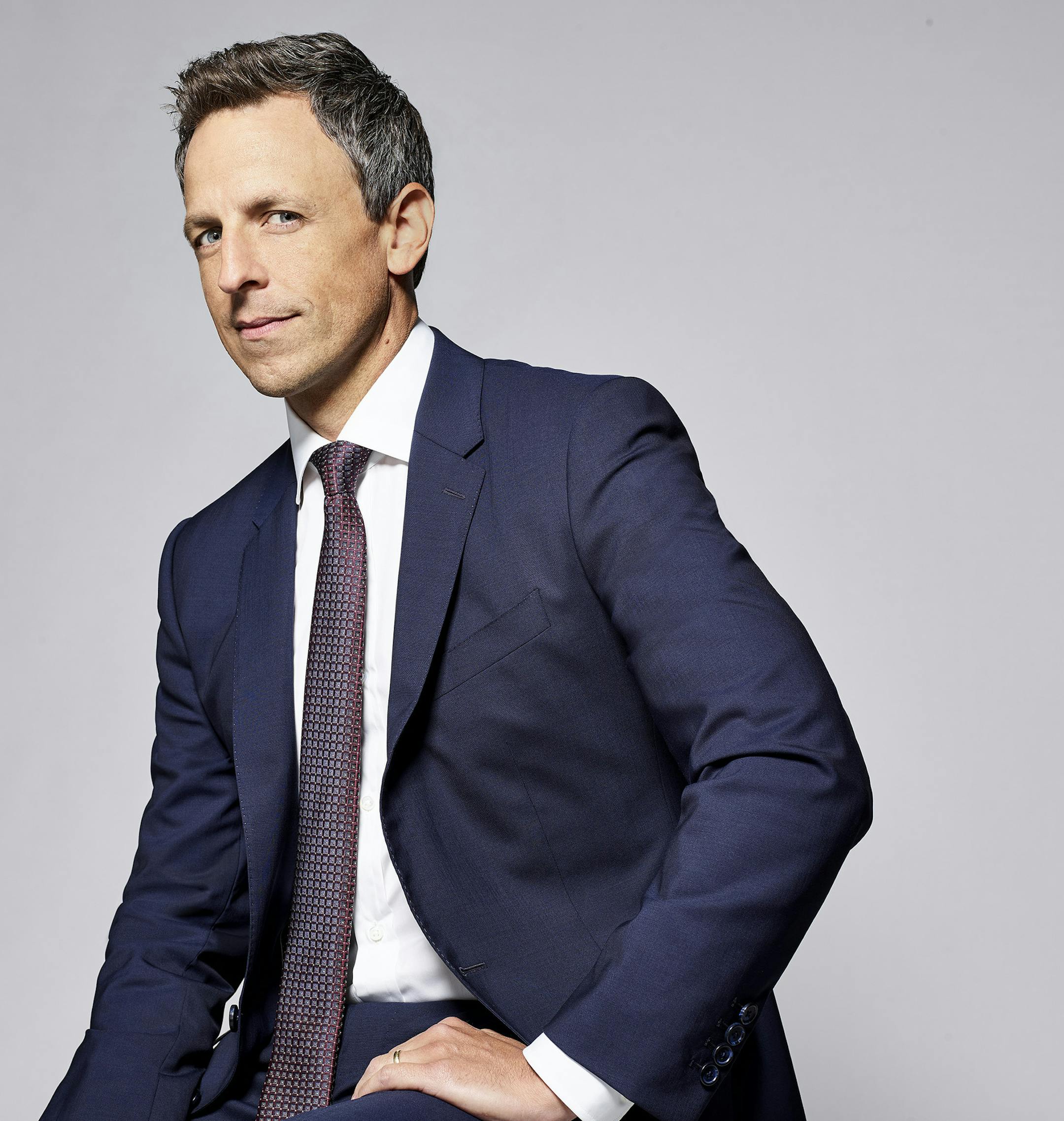 LATE NIGHT WITH SETH MEYERS -- Season: 5 -- Pictured: Seth Meyers -- (Photo by: Lloyd Bishop/NBC) ORG XMIT: Season:5