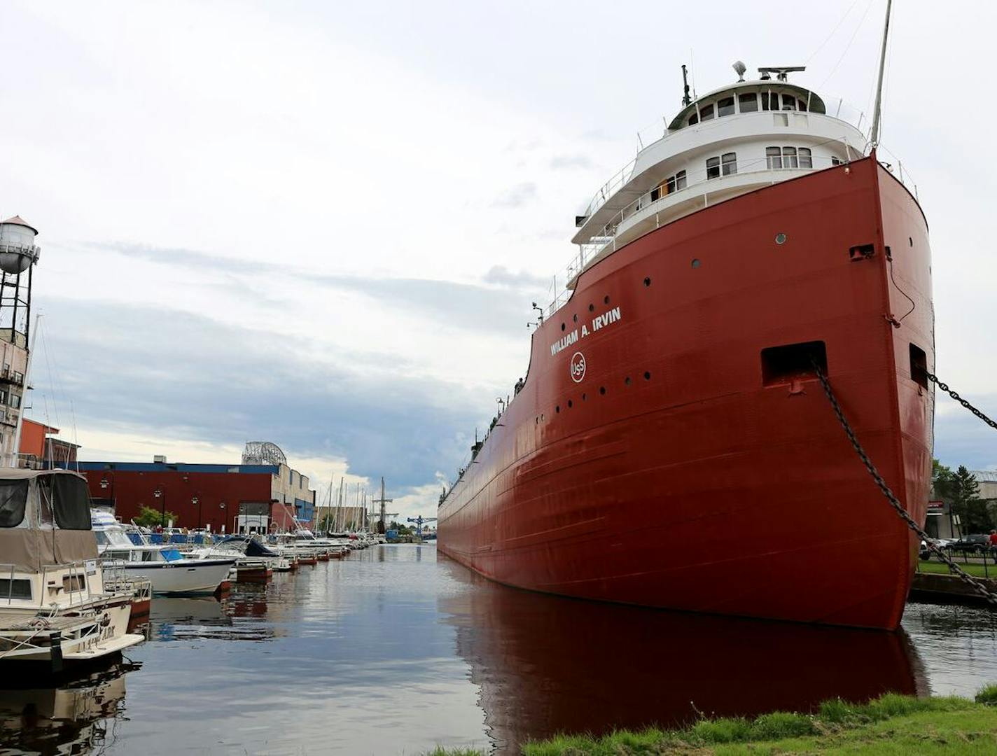 The William A. Irvin is docked in the Minnesota Slip