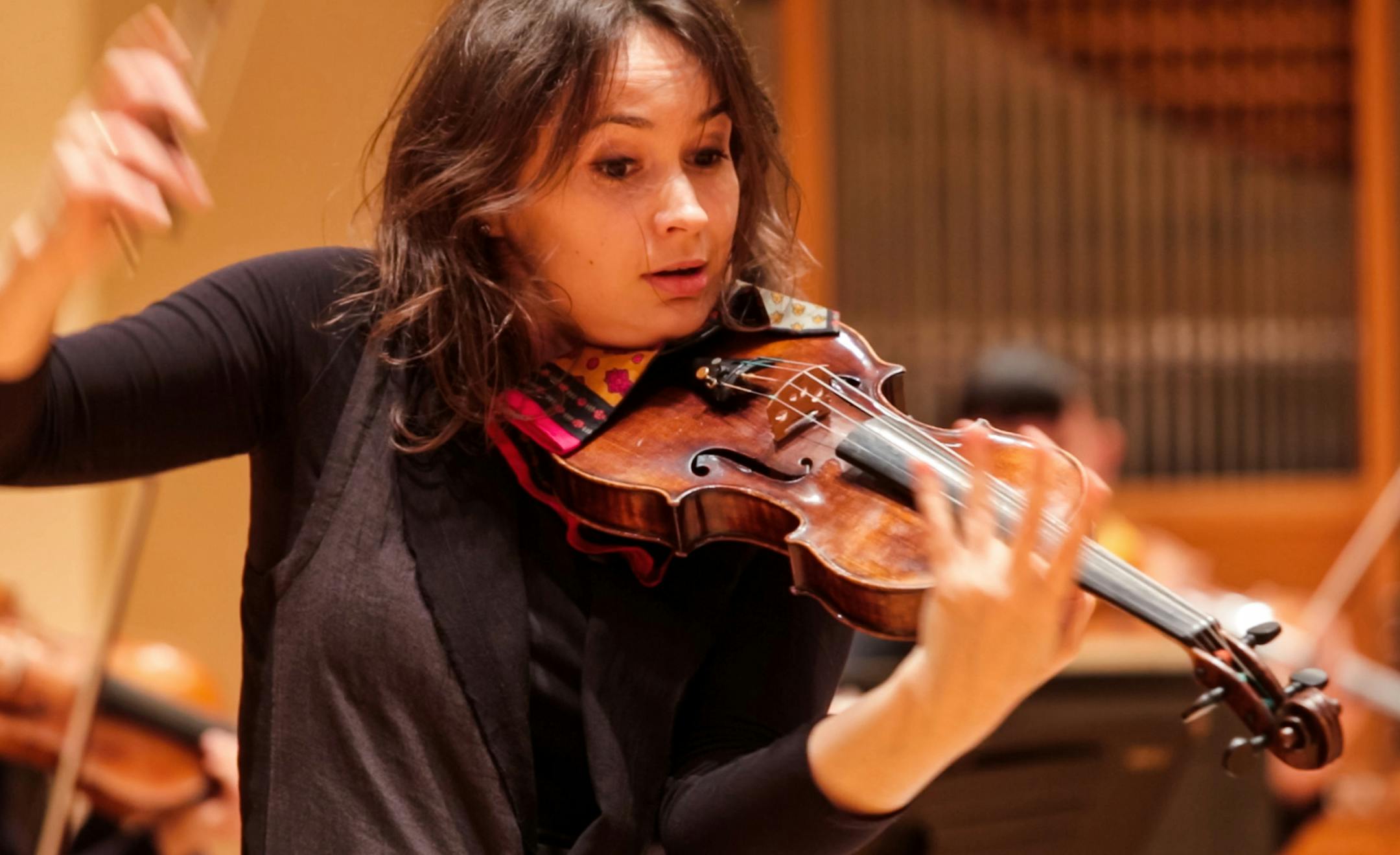 Patricia Kopatchinskaja rehearsing with the SPCO.