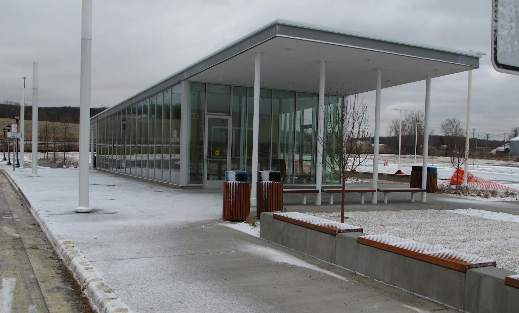 The Newport Transit station, southwest of where Hwy. 61 intersects with Interstate 494, will accommodate 150 vehicles.