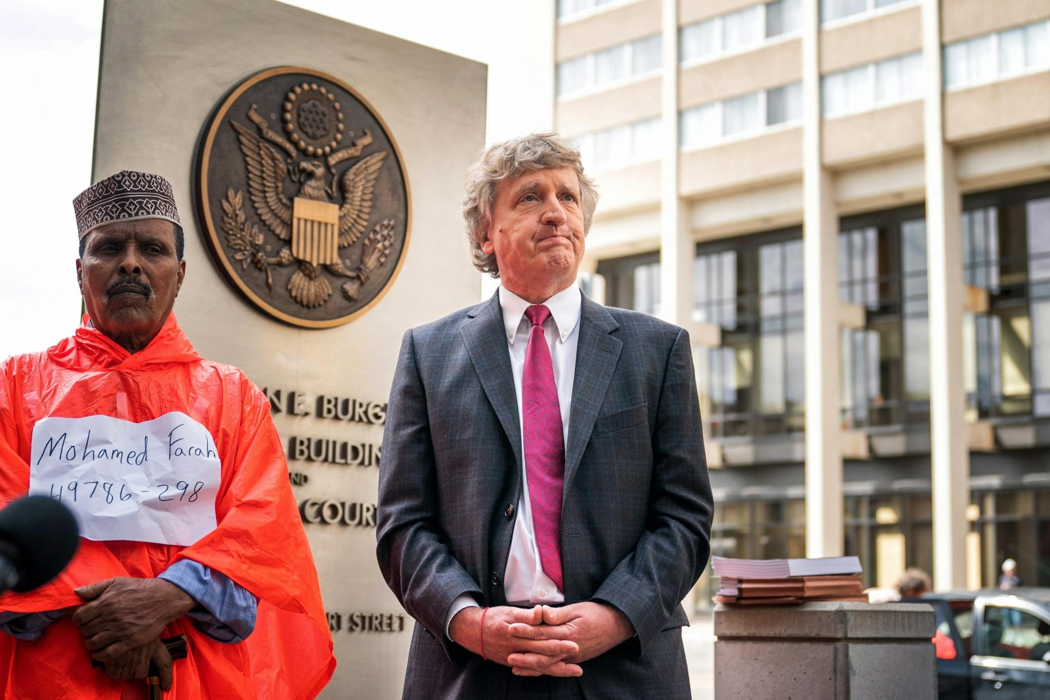 Attorney Bruce Nestor talked of his client Abdirahman Daud.