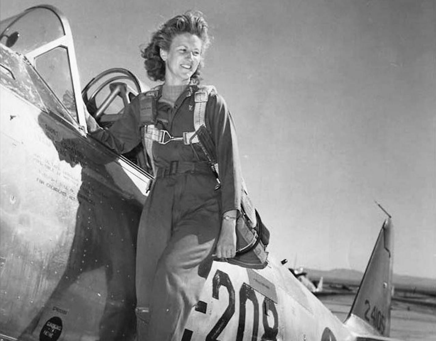 Elizabeth Wald Strohfus shown as a WASP during World War II. She died March 6, 2016.