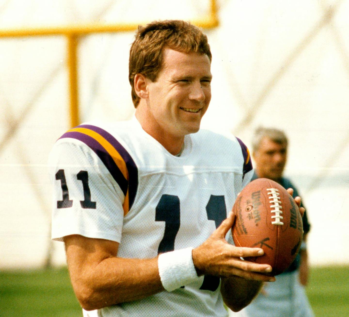 September 1, 1988 Wilson named starting QB -- Coach Jerry Burns has picked a surprised Wade Wilson ahead of an angry Tommy Kramer as the Vikings starting quarterback for Sunday's opening game at Buffalo. Wade Wilson -- "This game is a lot more complex than when I was a rookie in '81. There's so much more situational substitutions, nickel defenses and things defenses try to do to confuse you. Younger quarterbacks might come in more athletic than us older guys, but there's a lot to be said for exp