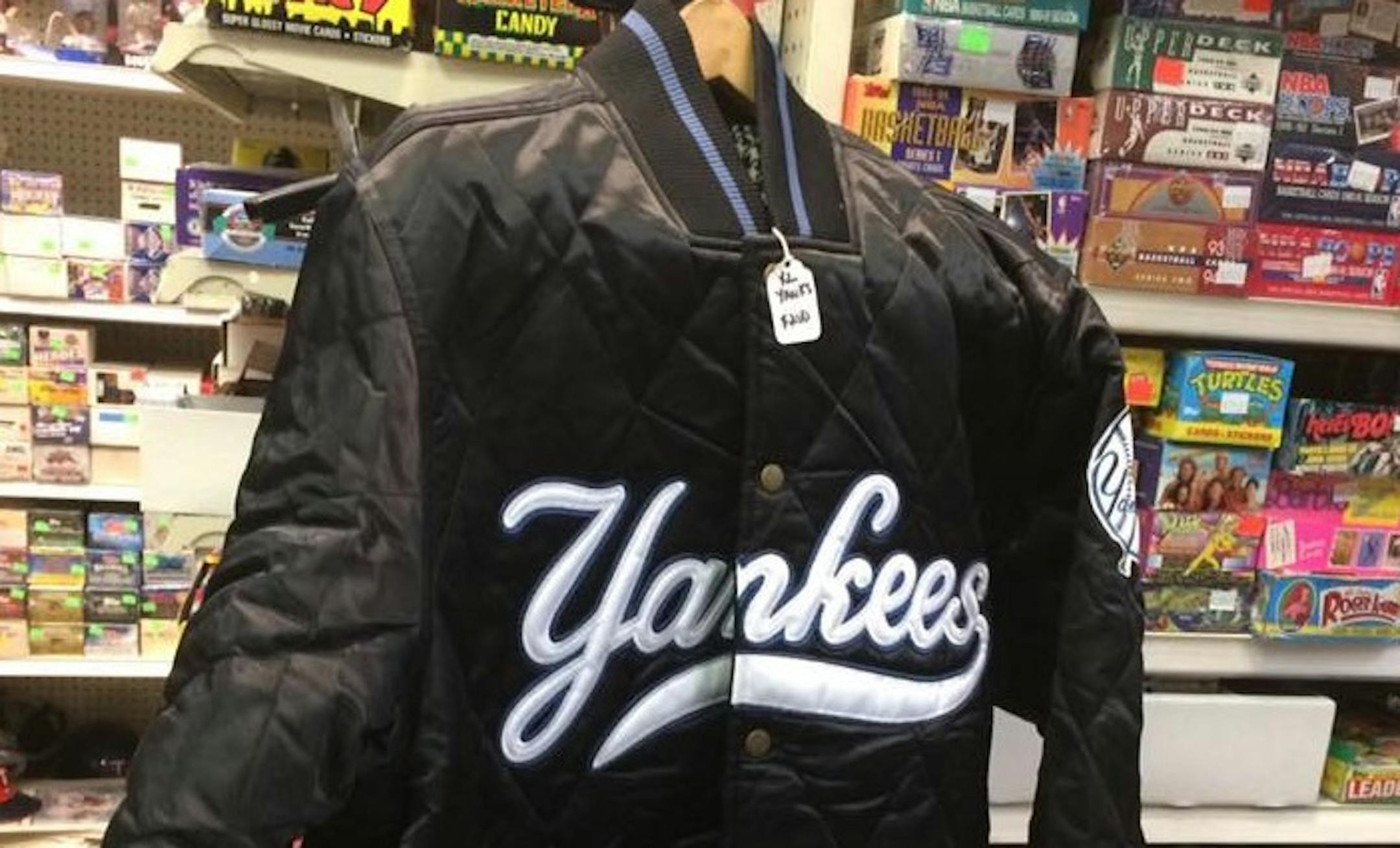 Stolen: vintage New York Yankees jacket.
