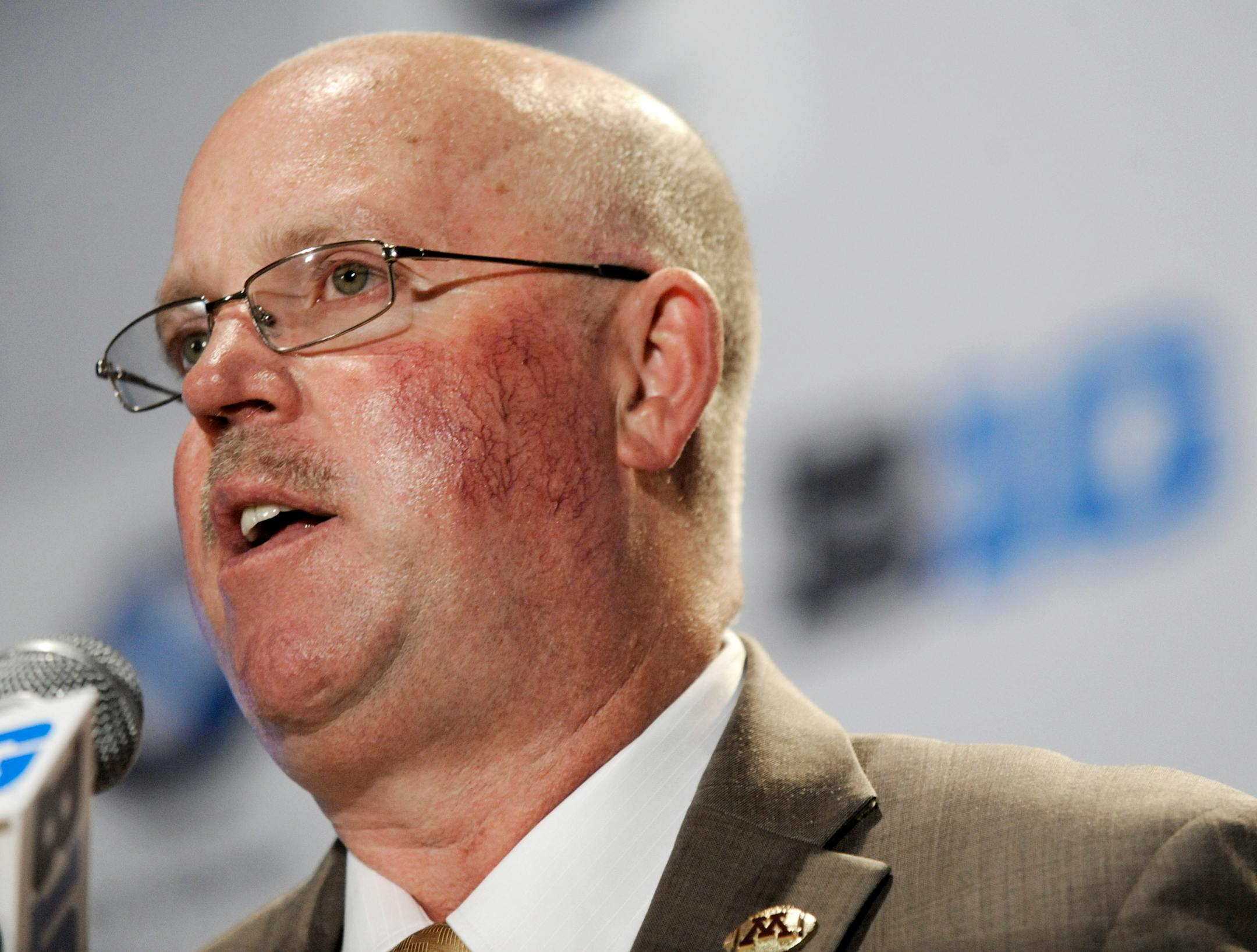 Gophers football coach Jerry Kill, shown during Big Ten media day.