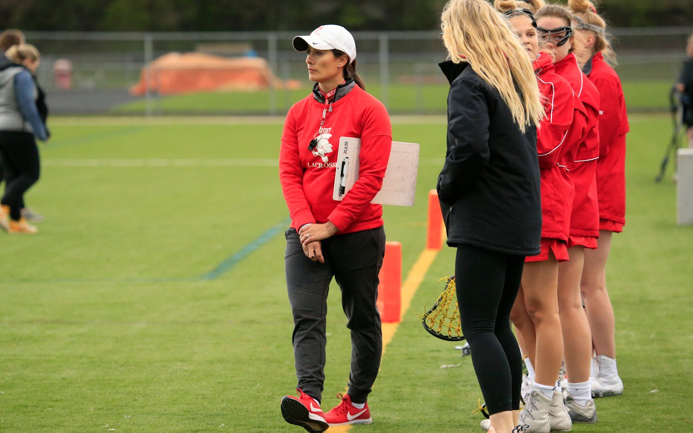 This spring's virus scare poses Benilde-St. Margaret's girls' lacrosse coach Ana Bowlsby difficulties for team bonding.