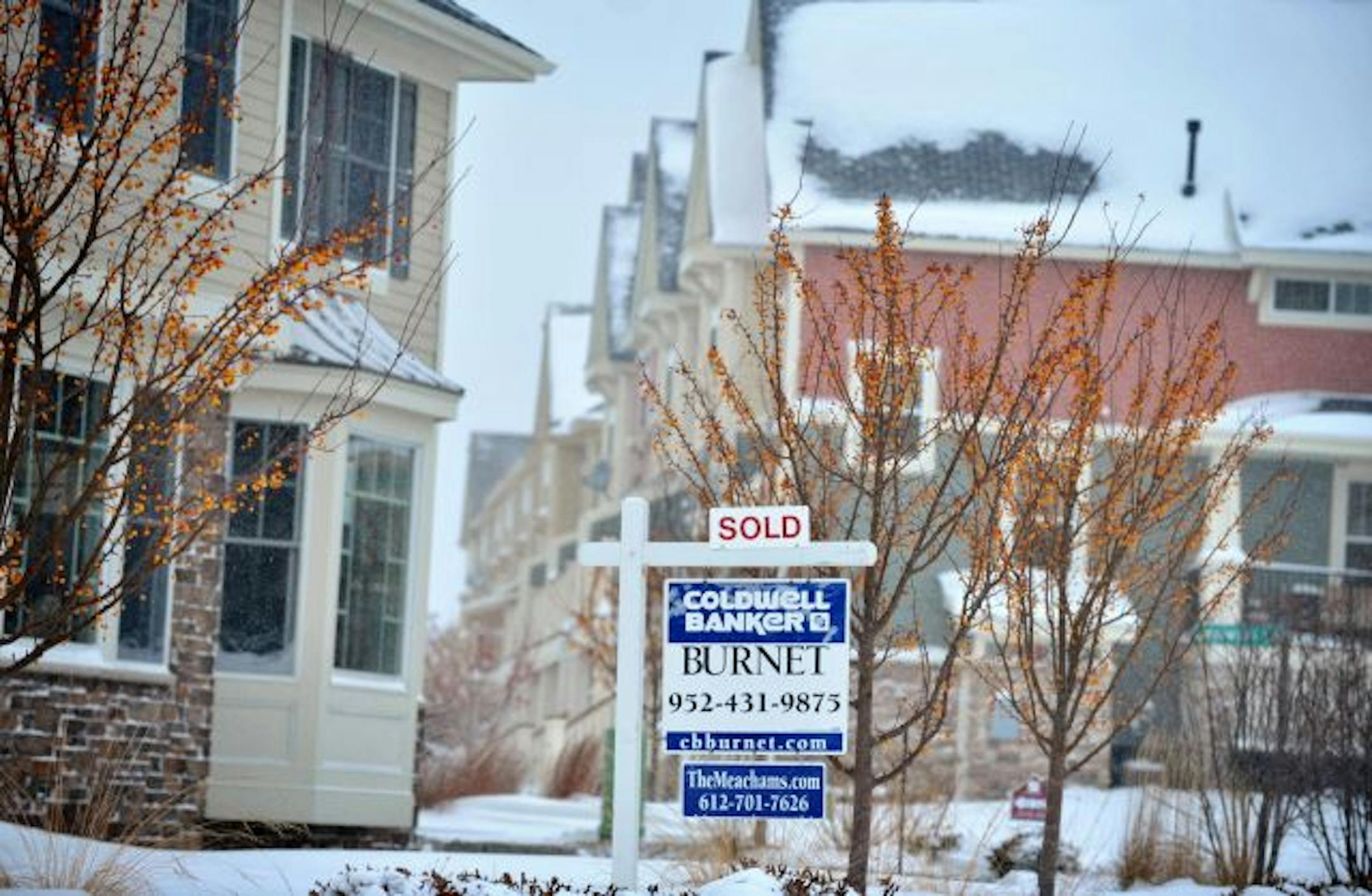 A recently sold home on Duck Crossing Way in Apple Valley. The home sale reports come out Thursday.
