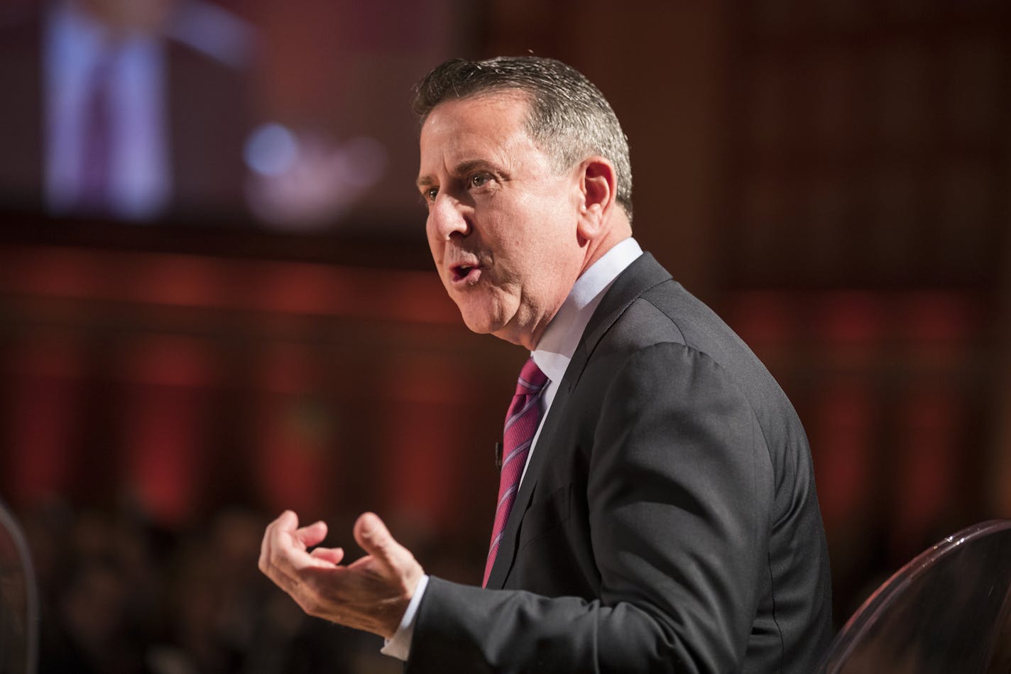 Target CEO Brian Cornell speaks at the Minneapolis Downtown Council's annual meeting. ] LEILA NAVIDI / leila.navidi@startribune.com BACKGROUND INFORMATION: Target CEO Brian Cornell speaks at the Minneapolis Downtown Council's annual meeting at the Minneapolis Convention Center on Thursday, February 9, 2017.