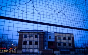 The Minneapolis Police Third Precinct building, photographed April 18, 2023, in Minneapolis.