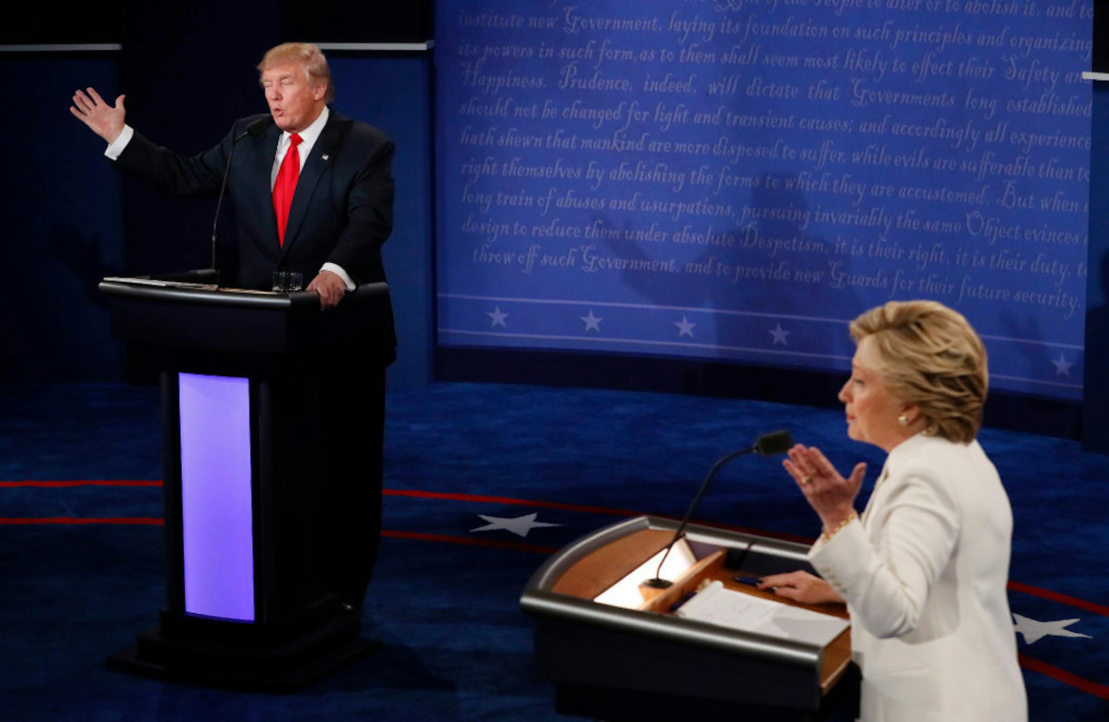 Republican Donald Trump and Democrat Hillary Clinton made their points Wednesday in Las Vegas during the final presidential debate of the campaign.
