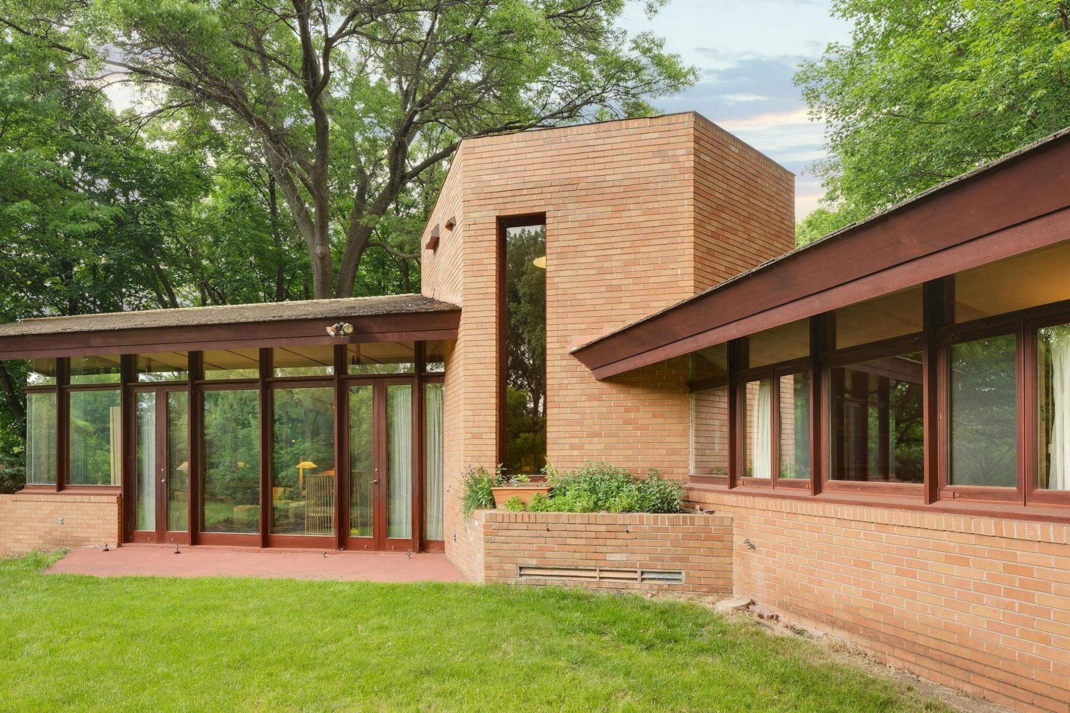 This rare Frank Lloyd Wright house in St. Louis Park – just one of a dozen Wright houses currently on the market nationwide - is on the market for $1.495 million.
Photos by LANDMARK courtesy of the Berg Larsen Group of Coldwell Banker Burnet