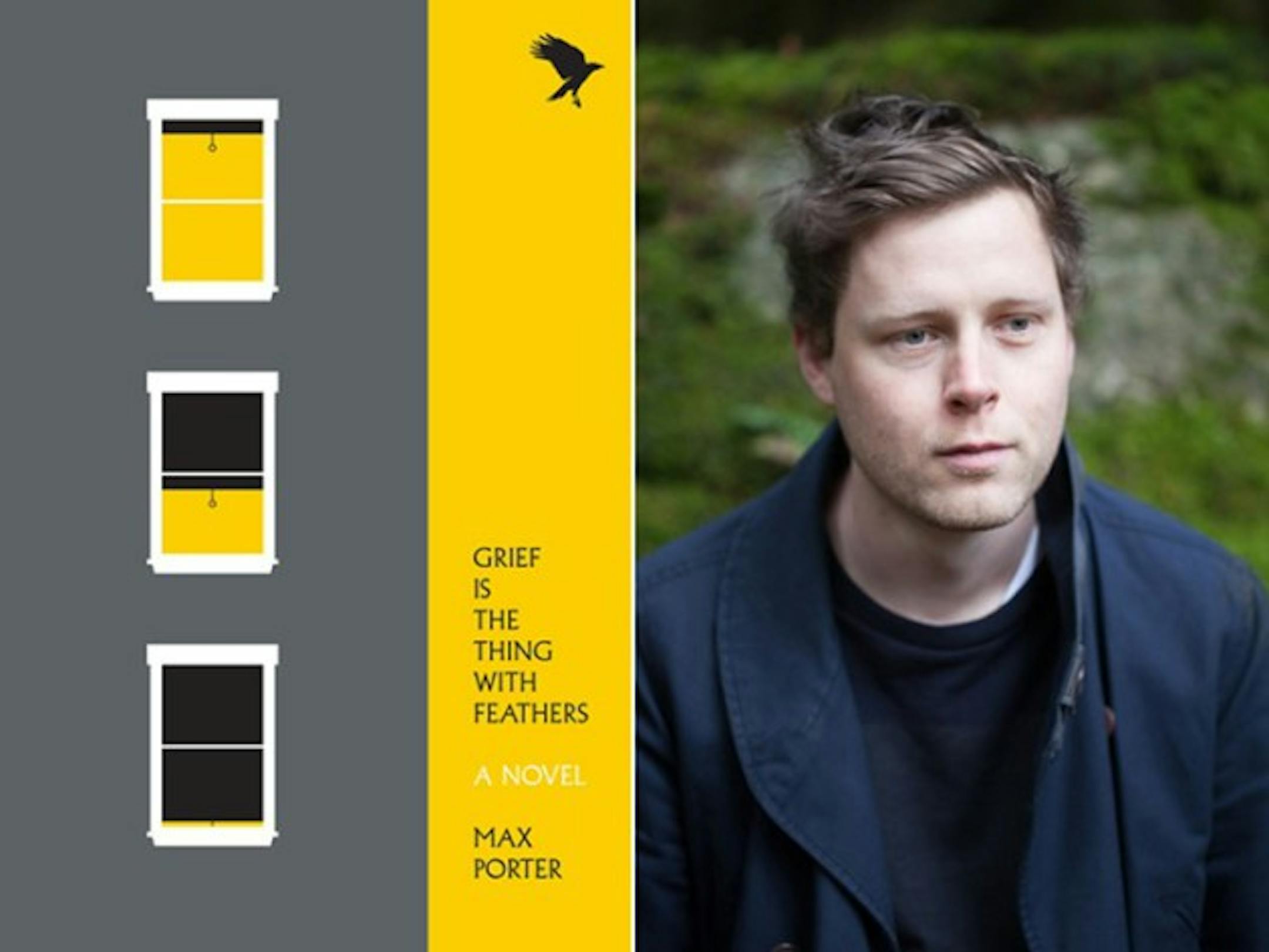 Max Porter's novel "Grief is the Thing With Feathers" a finalist for John Leonard Prize