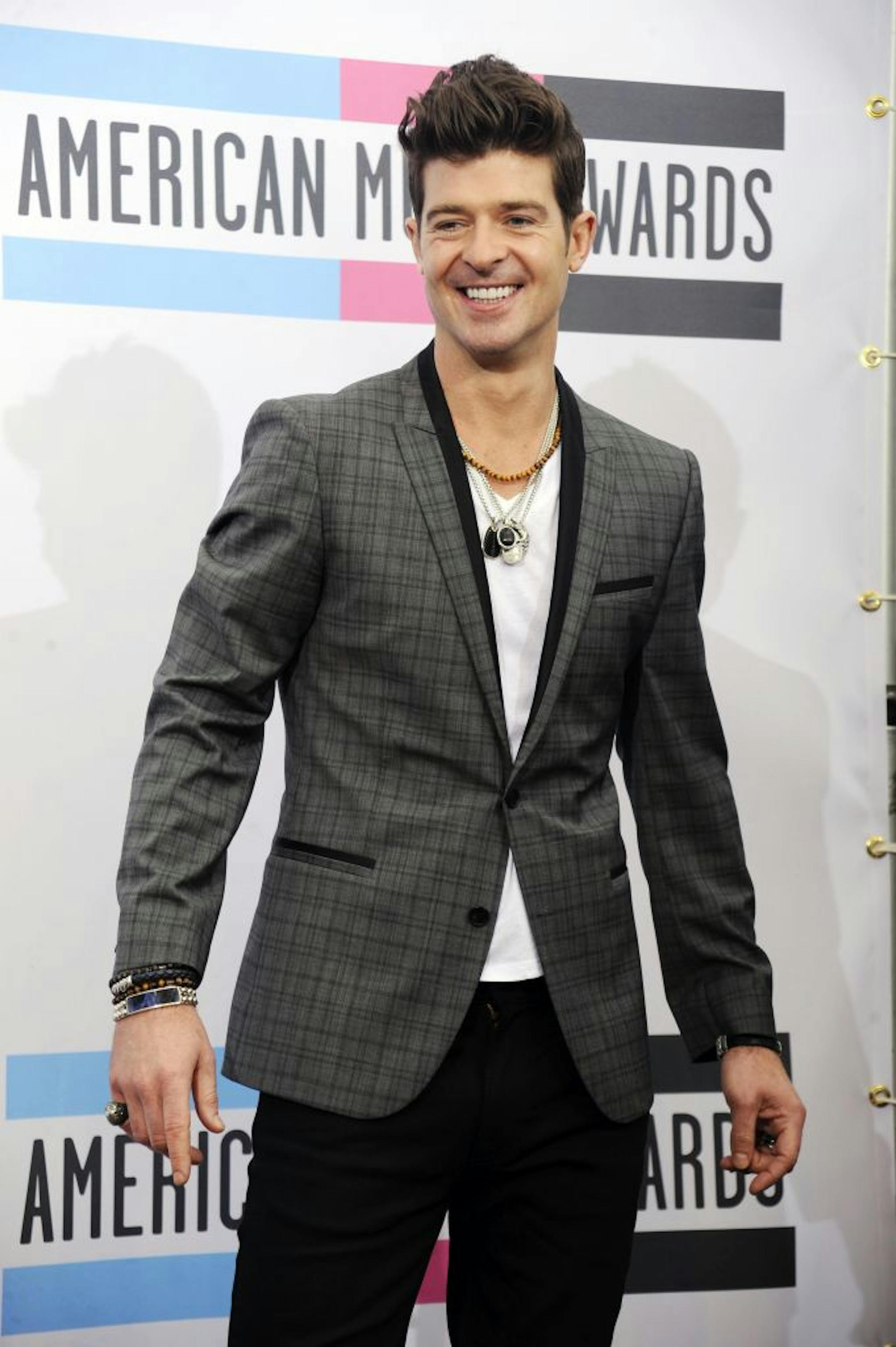 Robin Thicke has developed a personal sense of style.