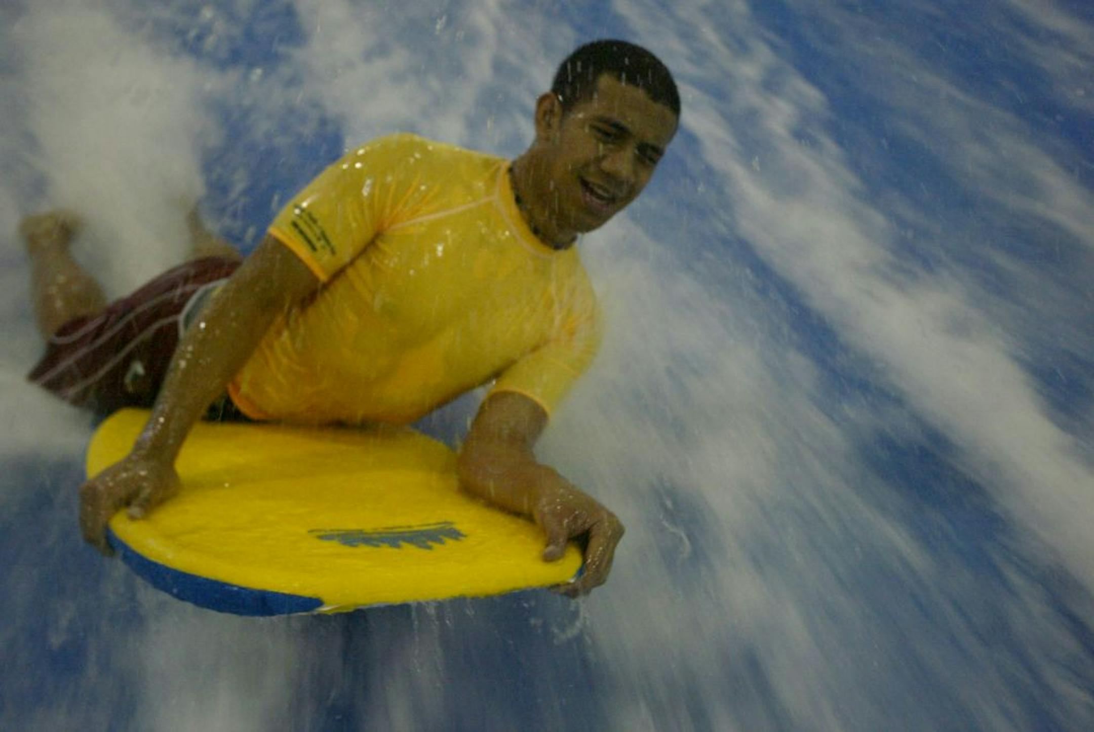 The Edina Aquatic Center will add a FlowRider surfing simulator like this one at the Water Park of America in Bloomington.
