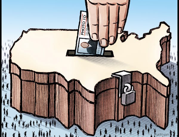 Illustration: Voting rights in America.