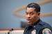 Bloomington Police Chief Booker Hodges spoke at a news conference Saturday, Dec. 24, 2022, at the Bloomington Civic Plaza in Bloomington, Minn.
