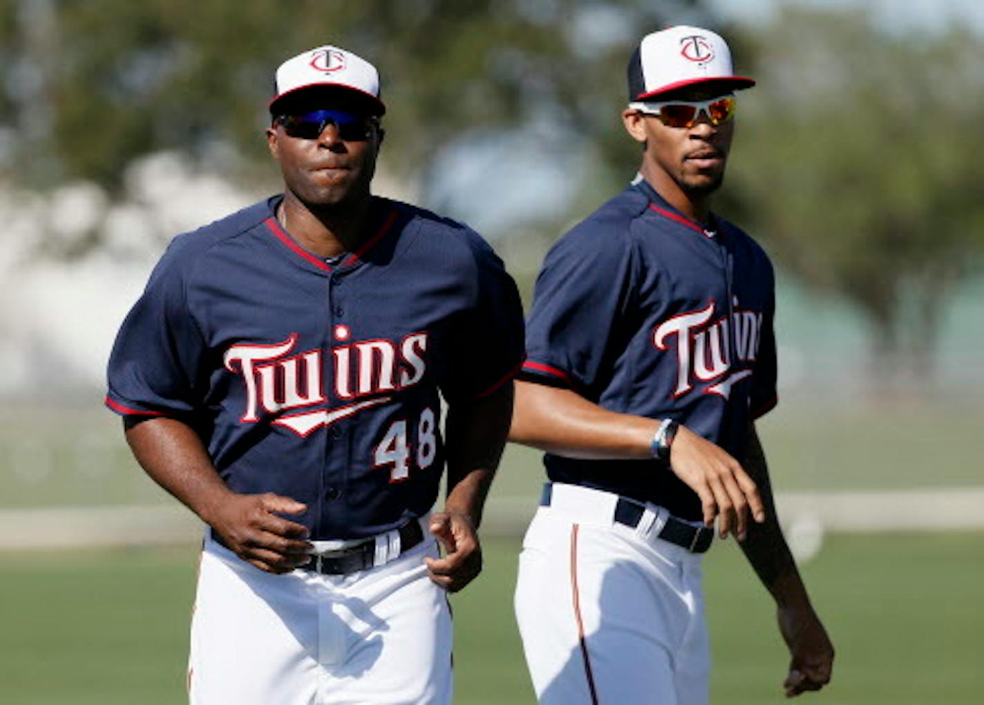 Anyone disappointed in the Twins&#x2019; early returns on 22-year-old Byron Buxton, right, need only look at the career path of Torii Hunter, left. A first-round pick out of high school in 1993, Hunter didn&#x2019;t play a full big-league season until 1999, then was sent back to the minors for 2000 before becoming an All-Star in 2002.