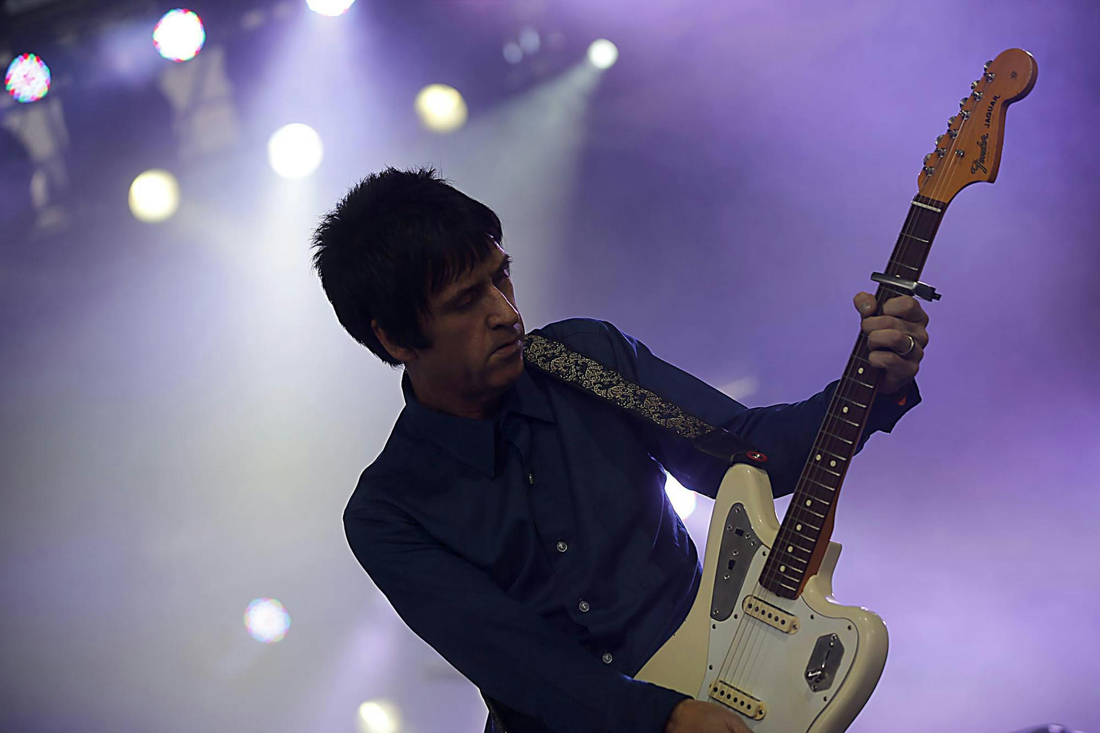 Johnny Marr performs during the Coachella Music & Arts Festival on Friday, April 12, 2013, in Indio, California. (Luis Sinco/Los Angeles Times/MCT) ORG XMIT: 1137466 ORG XMIT: MIN1304121944091949