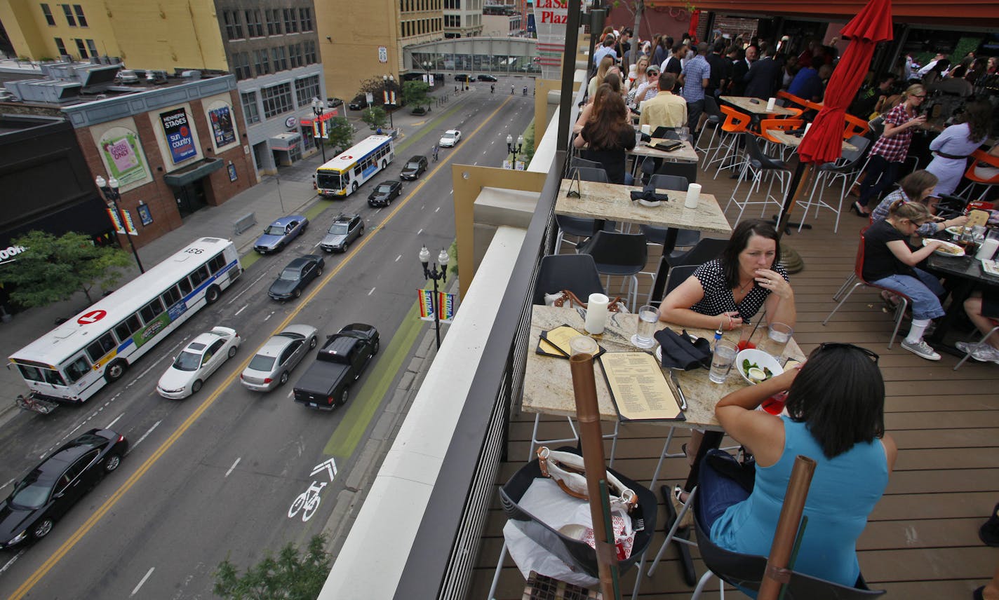 (Marlin Levison*mlevison@startribune.com.) 06/24/2011A&E story on patio bars in the Twin Cities. IN THIS PHOTO: Crave rooftop patio in downtown Minneapolis.