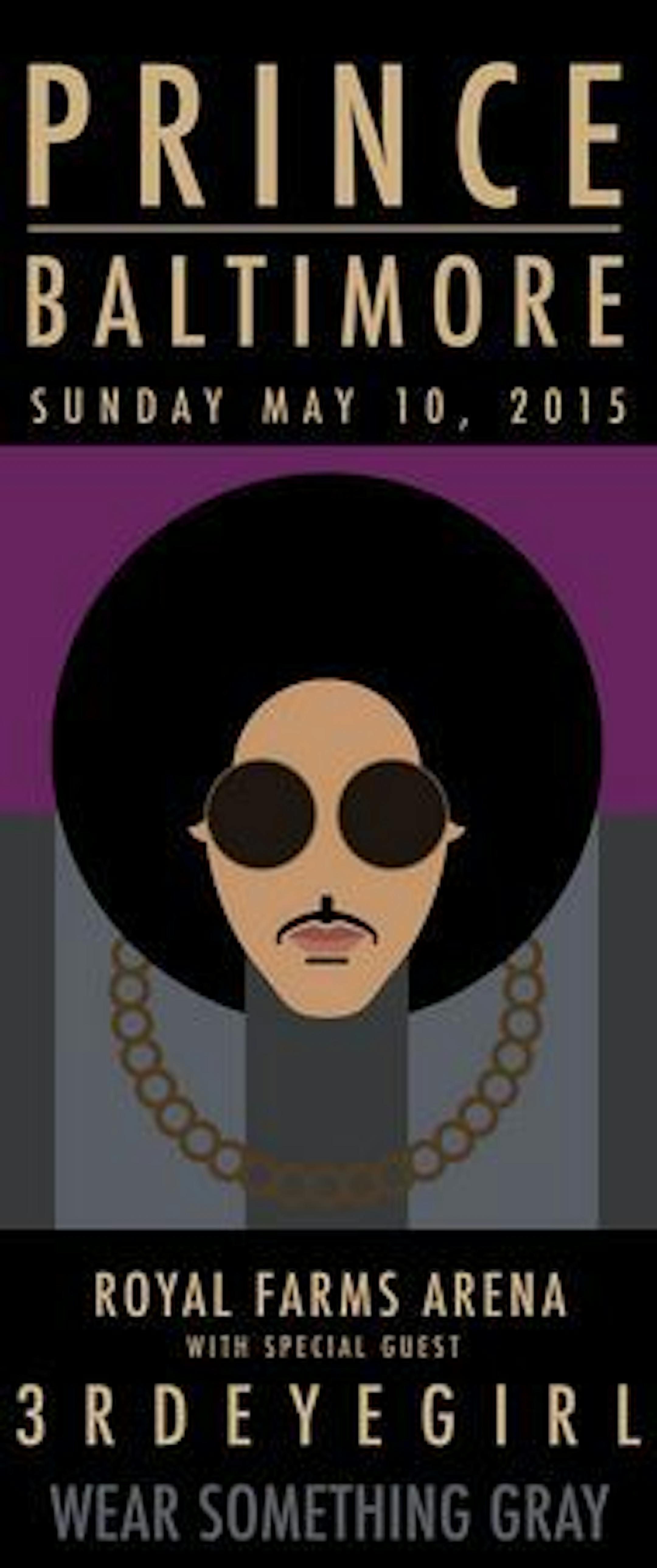 The poster for Sunday's concert.