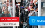 Masks were optional at Minneapolis-St. Paul International Airport on Tuesday.