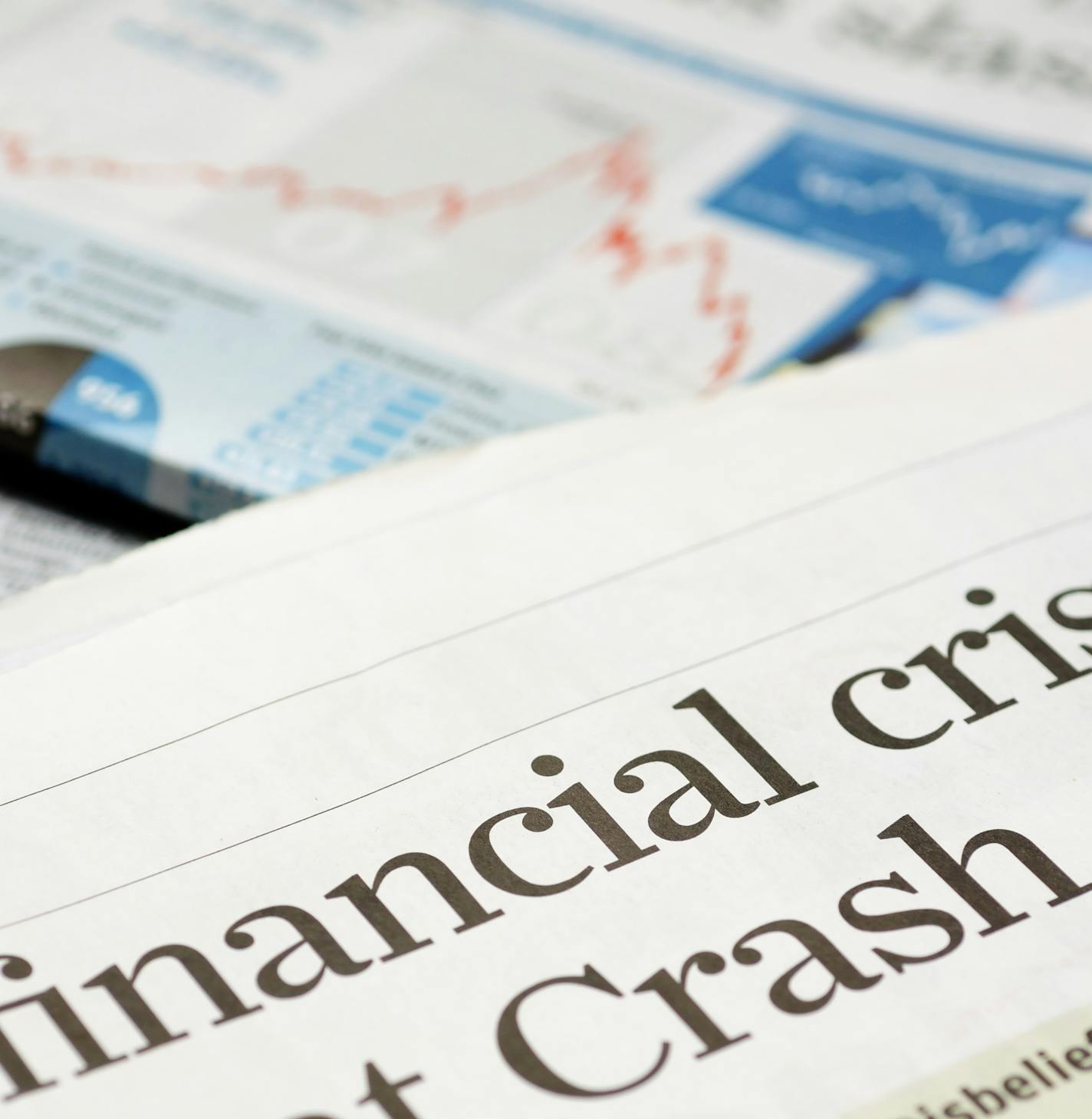 Newspaper headlines - financial crisis on 2008