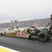 In this photo provided by NHRA, Leah Pritchett starts a run in Top Fuel at the Lucas Oil NHRA Nationals at Brainerd International Raceway on Sunday, A