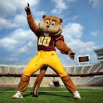 Goldy Gopher at the new TCF Bank Stadium on the U of M campus.