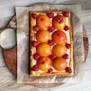 Credit: Barrett Radziun Musician Barrett Radziun is baking his way through Claire Saffitz's "Dessert Person." Peach Melba Tart