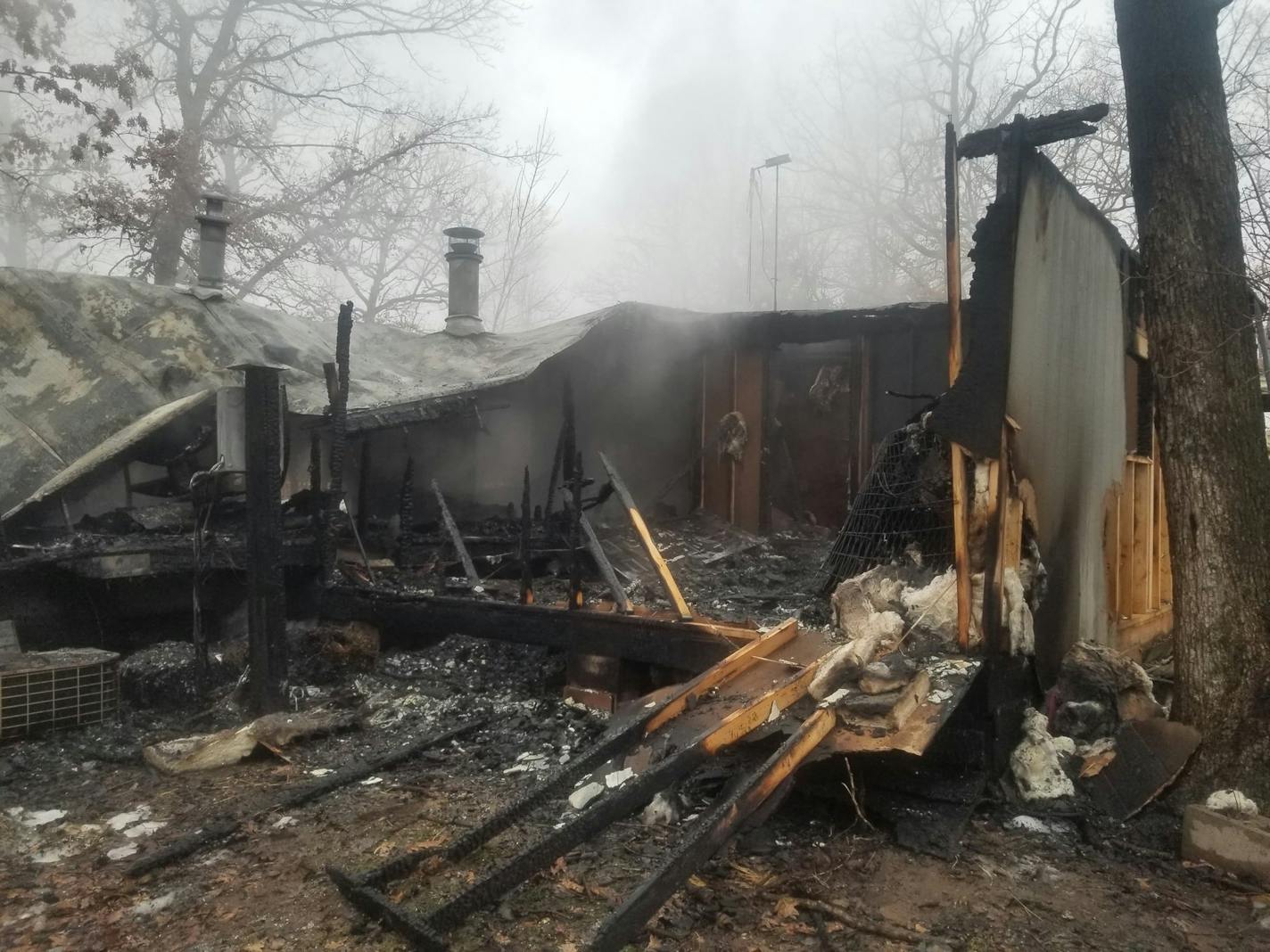 A fire near Siren, Wis. destroyed a building used by the Great Dane Rescue of Minnesota and Wisconsin, killing two dogs.