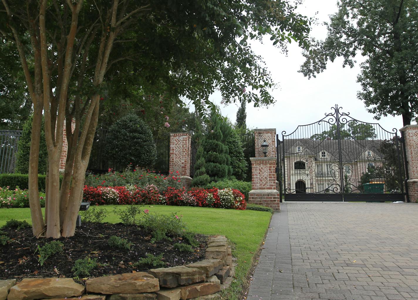 This photo shows Minnesota Vikings running back Adrian Peterson's Montgomery County home, Friday, Sept. 12, 2014 in The Woodlands, Texas. The attorney for Adrian Peterson says the Minnesota Vikings star running back has been indicted by a Texas grand jury on a charge of child abuse.