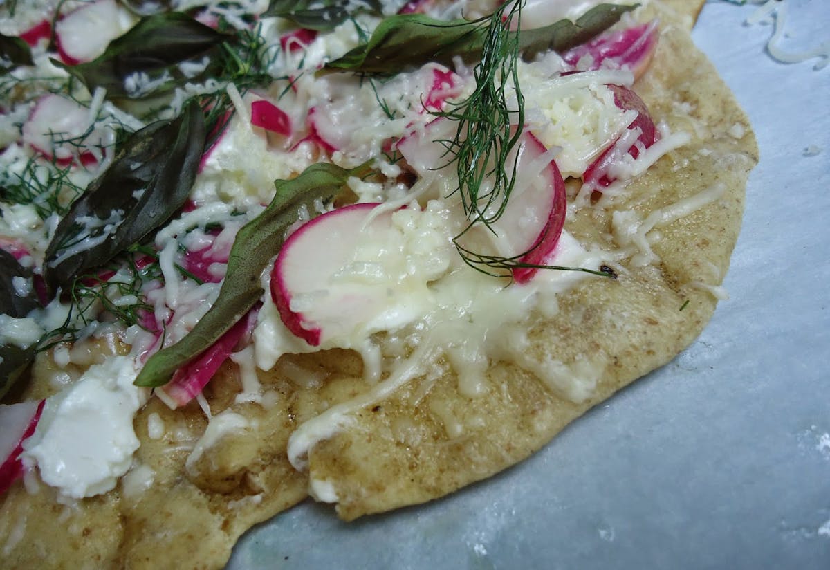 Grilled nordic flatbread. From Kevyn Burger.