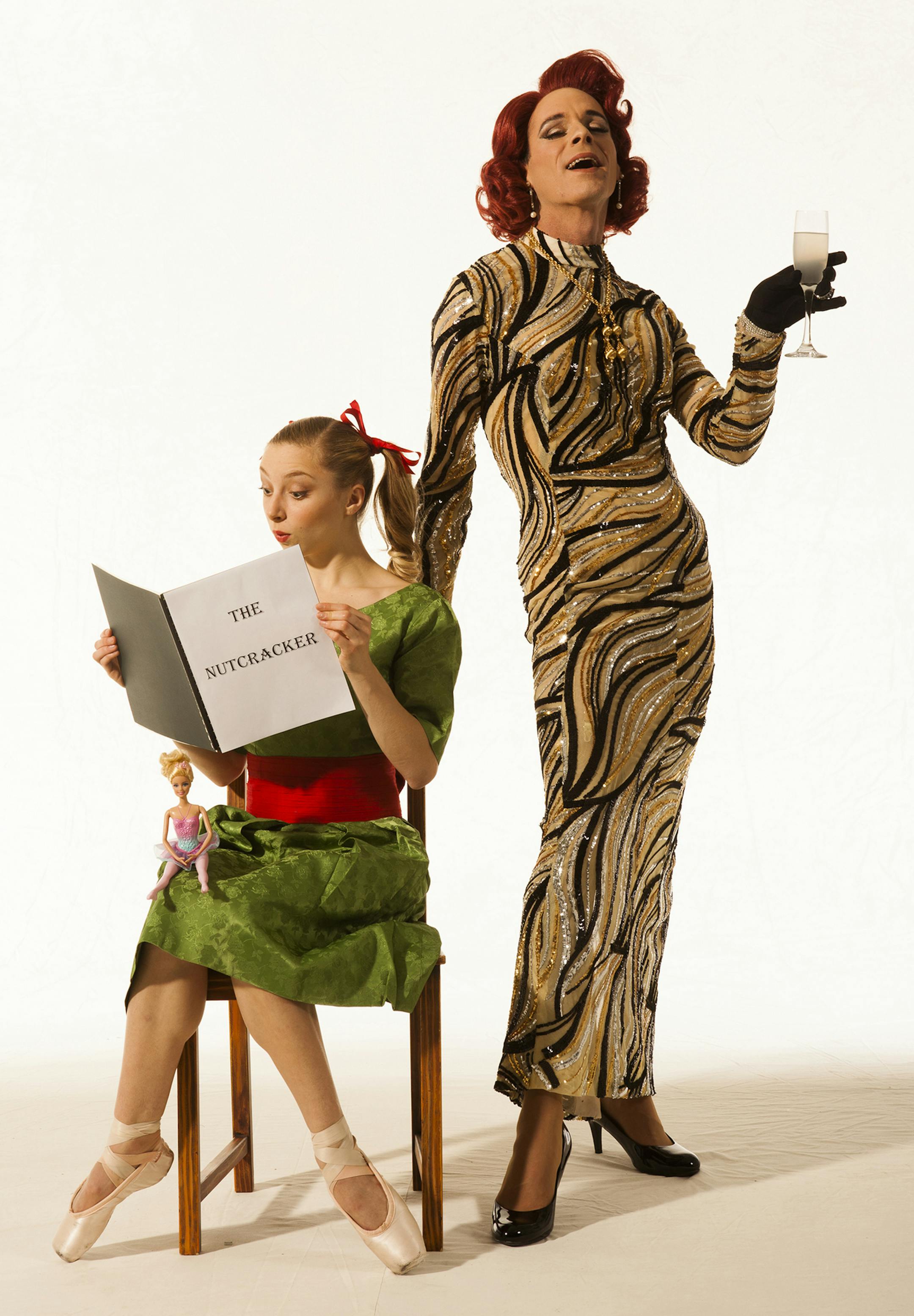 credit: Erik Saulitis Deanna Gooding as Marie and Kevin McCormick as Momma in "Nutcracker (not so) Suite" by James Sewell Ballet.