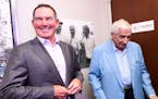 Vikings head coach Mike Zimmer shared a laugh with Sid Hartman in the just-unveiled Sid Hartman Interview Room Friday. ] AARON LAVINSKY • aaron.lavi
