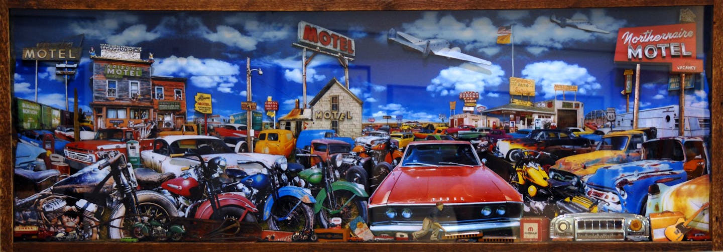 John E. Roy of Little Canada earned a first-place award with this deftly organized 3-D collage.