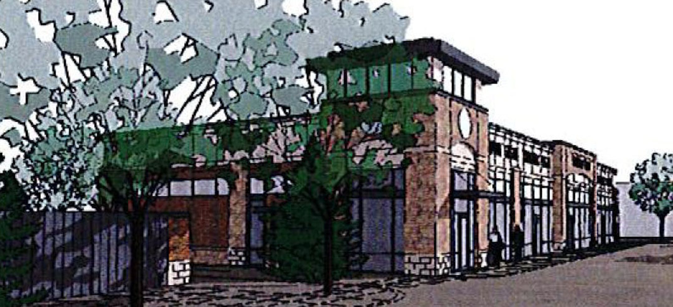 Woodbury Plaza. Pope Architects.