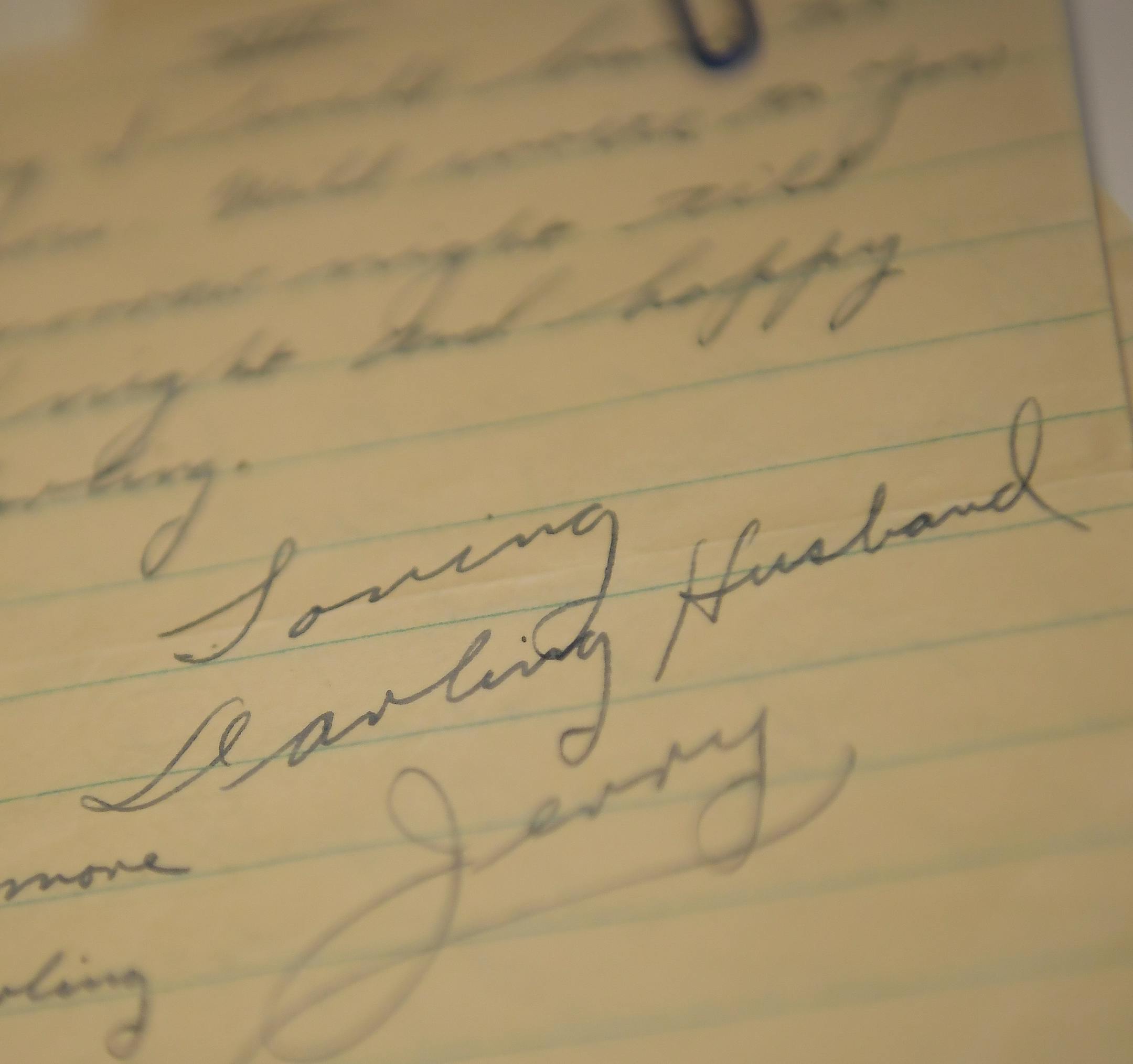 Letters written by Jerry Jacobsen to Catherine Tauer while he was serving in Europe during World War II. ] AARON LAVINSKY ï aaron.lavinsky@startribune.com Jerry Jacobsen is finally coming home to Minnesota after he went missing more than 70 years ago. For all these years, the Army staff sergeant was presumed dead after he went missing in action in a World War II battle in France. And yet all these years, the woman who married him has searched for answers. With the years of her own life tick