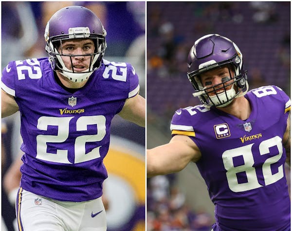 Kyle Rudolph and Harrison Smith have been sharing the same football field since they were at Notre Dame in 2008