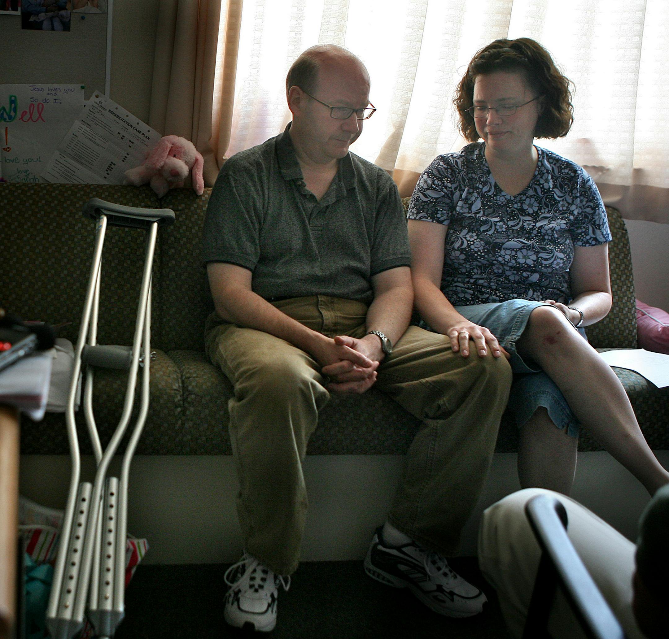 Jerry and Christina talked about the day a tornado destroyed their Hugo home and the tragedy that their family has endured, including the loss of their two-year-old son, Nathaniel, and severe injuries to Annika, 5.