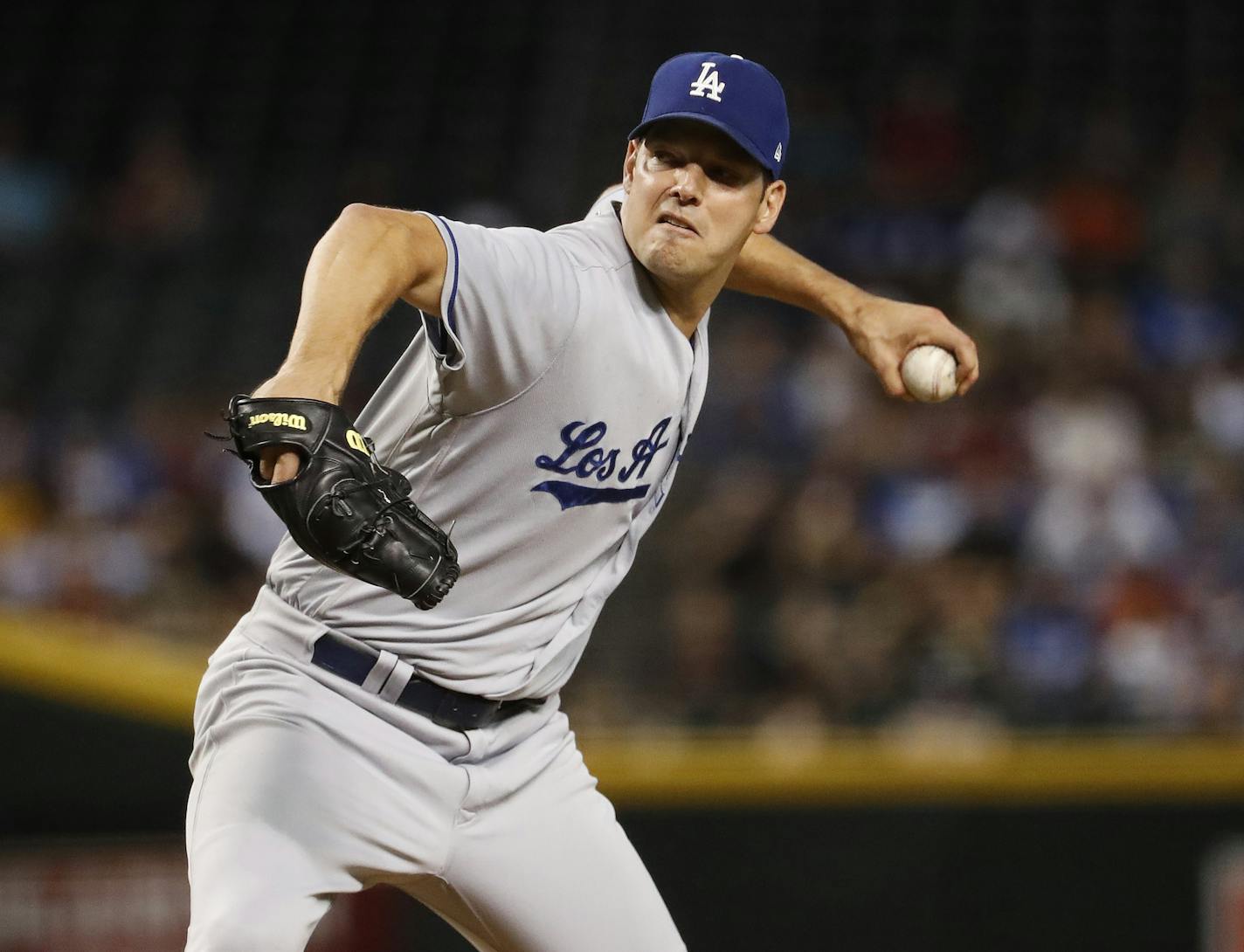 Rich Hill during the 2017 World Series.