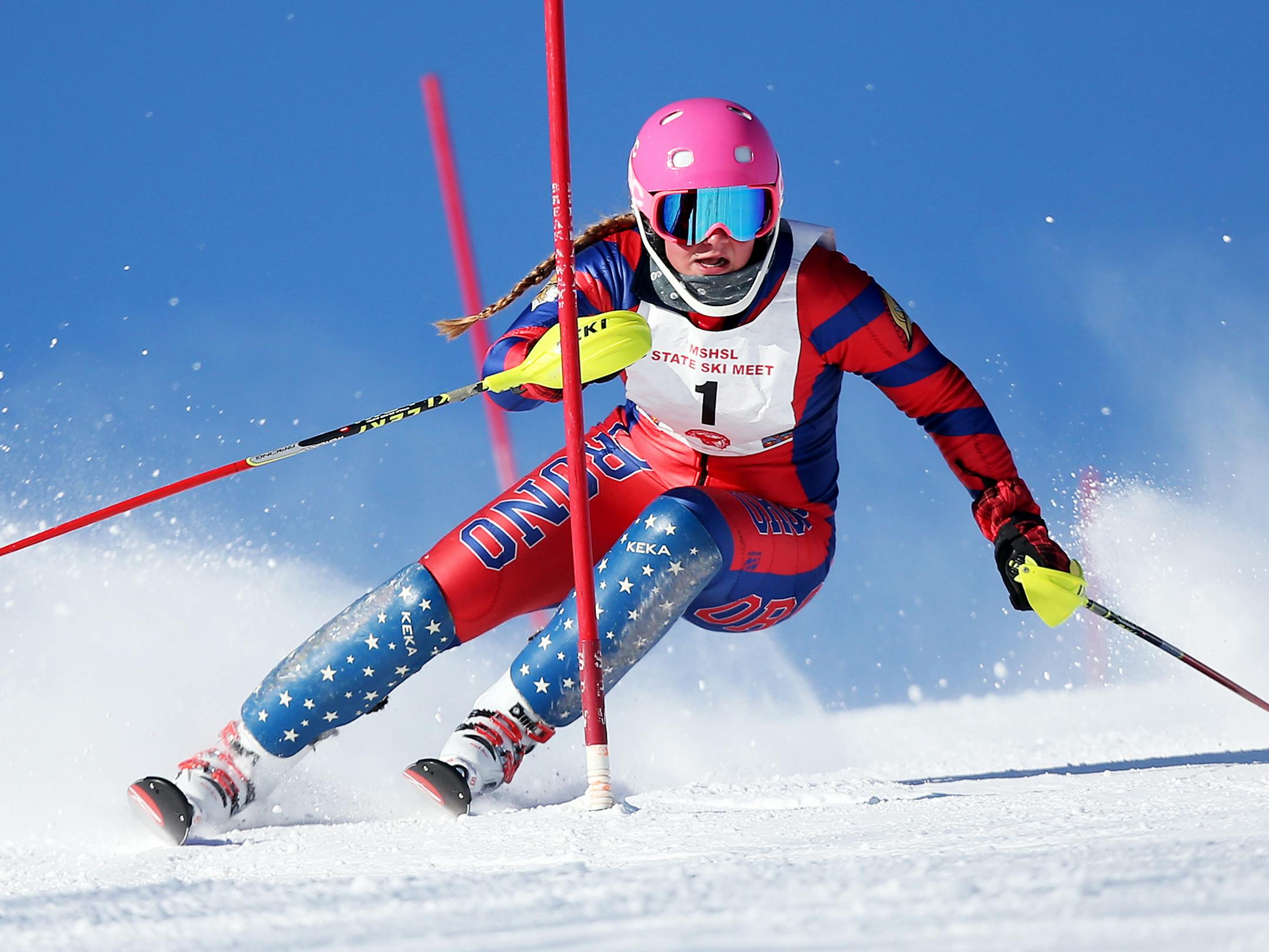 Rosie Hust of Orono finished second in the Alpine state meet last year (David Joles, Star Tribune)