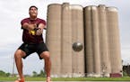 Gophers Kostas Zaltos practiced the hammer throw two seasons ago. On Friday, he won the event in the Big Ten meet for the third time.