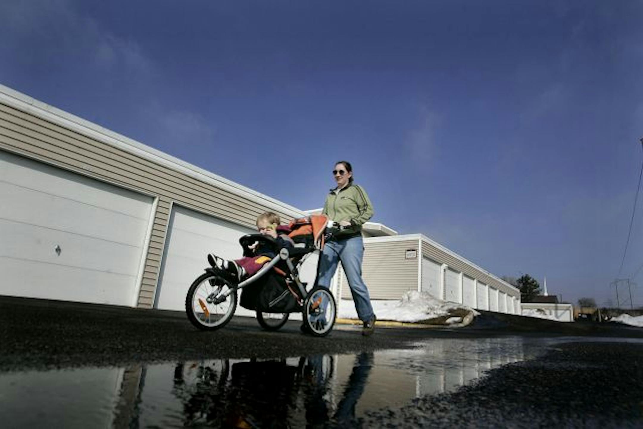 Brittany Robinson, of Woodbury, gained 100 pounds while she was pregnant, so she dieted and exercised to lose 70 pounds. Part of her daily exercise routine includes walks with her 22-month-old son, Wyatt.